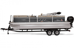 2023 Suntracker Party Barge 22 RF DLX, Exclusive Auto Marine, recreational pontoon boat, power boat, outboard motor, mercury marine 