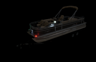 pontoon boat, 2024 Sun Tracker SportFish 24 XP3, fishing pontoon, outboard motor, power boat, Mercury Marine