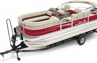 pontoon boat, 2024 Sun Tracker Party Barge 18 DLX, power boat, outboard motors, Mercury Marine