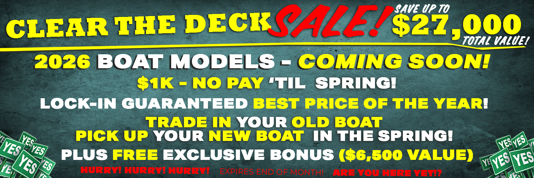 Clear the Deck - Boats